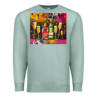 Seafoam Christmas champagne bottles and Premium Sweatshirt - AdoDesignShop