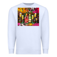 White Christmas champagne bottles and Premium Sweatshirt - AdoDesignShop