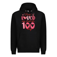 Black i have loved my students 100 days Premium Hoodie - MaliasSmallBusiness