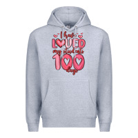 Heather Grey i have loved my students 100 days Premium Hoodie - MaliasSmallBusiness