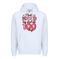 White i have loved my students 100 days Premium Hoodie - MaliasSmallBusiness