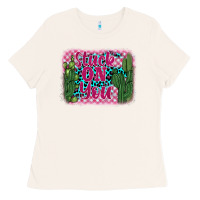 Bone stuck on you cactus Ladies Tee - BarkalooDesign