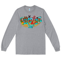 Heather Grey cruise life Long Sleeve Tee - texasbilliewilder