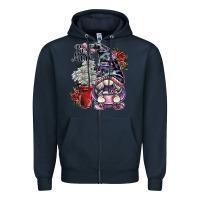 Navy best mum Zipper Hoodie - SublimationCraftShop