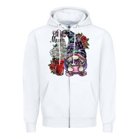 White best mum Zipper Hoodie - SublimationCraftShop