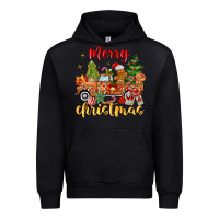 Black merry christmas gingerbread truck Urban Hoodie - MaliasSmallBusiness