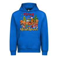 Cobalt merry christmas gingerbread truck Urban Hoodie - MaliasSmallBusiness