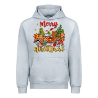 Heather Grey merry christmas gingerbread truck Urban Hoodie - MaliasSmallBusiness