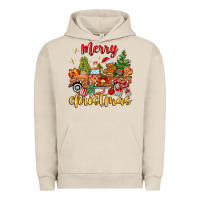 Pigment French Oak merry christmas gingerbread truck Urban Hoodie - MaliasSmallBusiness