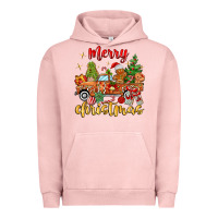 Pigment Salmon merry christmas gingerbread truck Urban Hoodie - MaliasSmallBusiness
