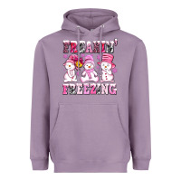 Lavender freaking freezing with Snowmans Heavyweight Hoodie - AdoDesignShop