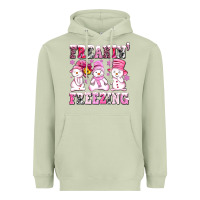 Matcha freaking freezing with Snowmans Heavyweight Hoodie - AdoDesignShop