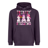 Plum freaking freezing with Snowmans Heavyweight Hoodie - AdoDesignShop