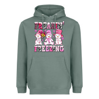 Sage freaking freezing with Snowmans Heavyweight Hoodie - AdoDesignShop