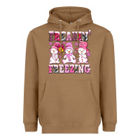 Toasted Coconut freaking freezing with Snowmans Heavyweight Hoodie - AdoDesignShop
