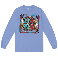 Colony Blue baseball nana with leopard Long Sleeve Tee - Zillion Design Studio