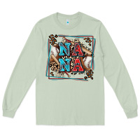 Matcha baseball nana with leopard Long Sleeve Tee - Zillion Design Studio