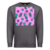 Charcoal Heather summer ocean seamless pattern Premium Sweatshirt - BundleAndBundleShop