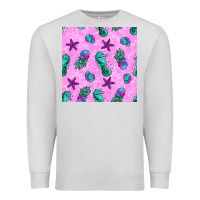 Dove Grey summer ocean seamless pattern Premium Sweatshirt - BundleAndBundleShop