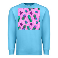 Ocean Blue summer ocean seamless pattern Premium Sweatshirt - BundleAndBundleShop