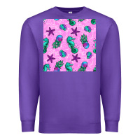 Purple summer ocean seamless pattern Premium Sweatshirt - BundleAndBundleShop
