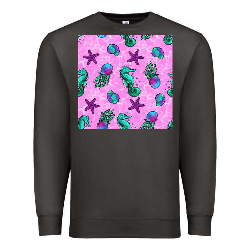 Summer Ocean Seamless Pattern Premium Sweatshirt by BundleAndBundleShop | Teevron