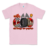 Bubblegum Pink with god all things are possible Classic Tee - Zillion Design Studio