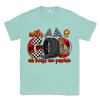 Seafoam with god all things are possible Classic Tee - Zillion Design Studio