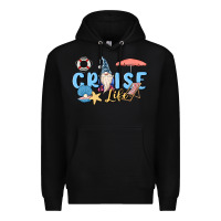 Black cruise life sailor gnome Premium Hoodie - MaliasSmallBusiness