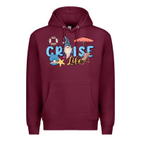 Burgundy cruise life sailor gnome Premium Hoodie - MaliasSmallBusiness