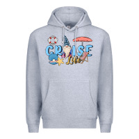 Heather Grey cruise life sailor gnome Premium Hoodie - MaliasSmallBusiness