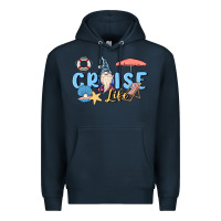 Navy cruise life sailor gnome Premium Hoodie - MaliasSmallBusiness