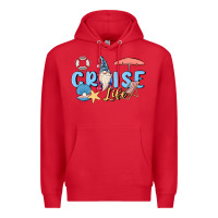 Red cruise life sailor gnome Premium Hoodie - MaliasSmallBusiness