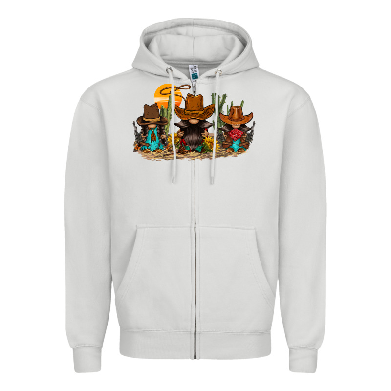 Western Gnomies Zipper Hoodie by FaDigitalArtStudio | Teevron