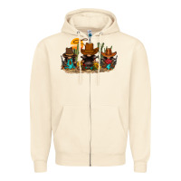 Sandshell western gnomies Zipper Hoodie - FaDigitalArtStudio