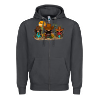 Smoke western gnomies Zipper Hoodie - FaDigitalArtStudio
