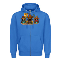 True Royal western gnomies Zipper Hoodie - FaDigitalArtStudio
