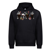 Black grey christmas afro gnomies Urban Hoodie - MaliasSmallBusiness