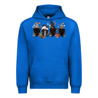 Cobalt grey christmas afro gnomies Urban Hoodie - MaliasSmallBusiness