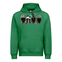 Emerald grey christmas afro gnomies Urban Hoodie - MaliasSmallBusiness