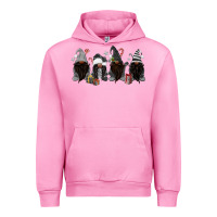 Fuchsia Pink grey christmas afro gnomies Urban Hoodie - MaliasSmallBusiness
