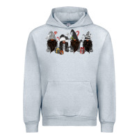 Heather Grey grey christmas afro gnomies Urban Hoodie - MaliasSmallBusiness