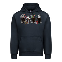 Navy grey christmas afro gnomies Urban Hoodie - MaliasSmallBusiness