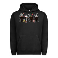 Pigment Black grey christmas afro gnomies Urban Hoodie - MaliasSmallBusiness