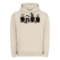 Pigment French Oak grey christmas afro gnomies Urban Hoodie - MaliasSmallBusiness