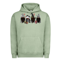 Pigment Oil Green grey christmas afro gnomies Urban Hoodie - MaliasSmallBusiness