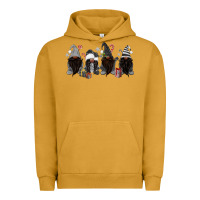Pigment Peanut Butter grey christmas afro gnomies Urban Hoodie - MaliasSmallBusiness