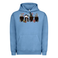 Pigment Pebble Blue grey christmas afro gnomies Urban Hoodie - MaliasSmallBusiness