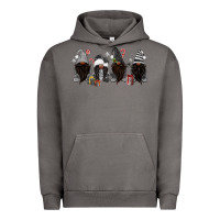 Pigment Tornado grey christmas afro gnomies Urban Hoodie - MaliasSmallBusiness