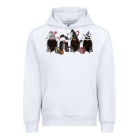 White grey christmas afro gnomies Urban Hoodie - MaliasSmallBusiness